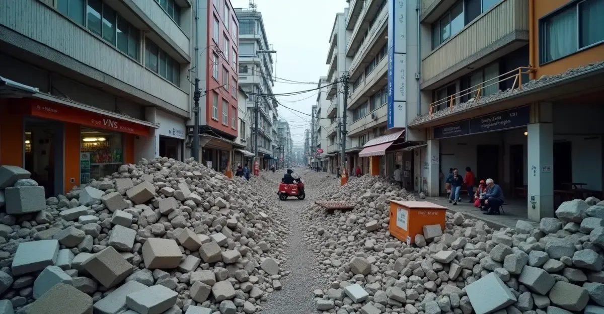 Japão: terremoto 7,1 destrói shopping, dezenas desaparecidas