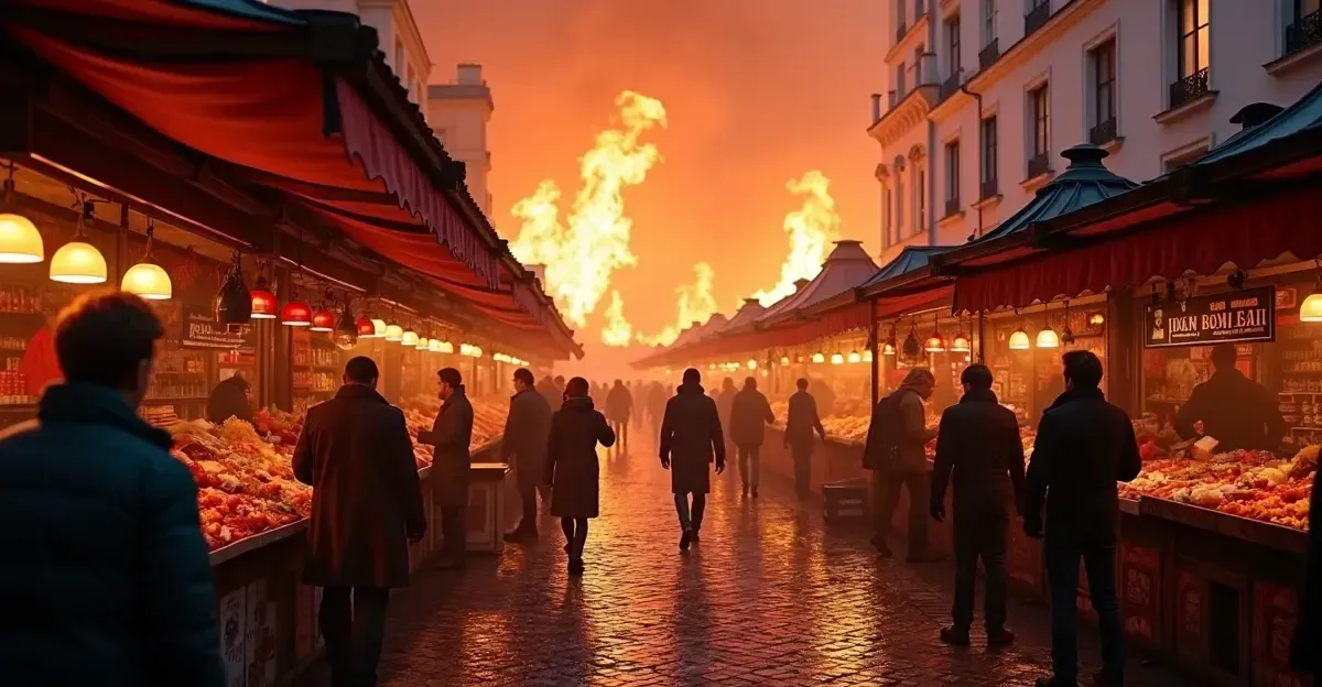 Brand zerstört Marché des Enfants Rouges in Paris