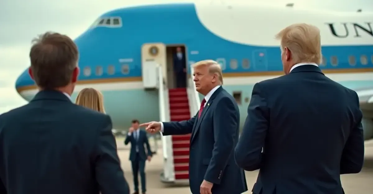 CNN barrada do Air Force One: mídia e Casa Branca