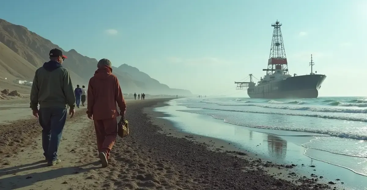 Derrame en Omán: 40 km de costa contaminada
