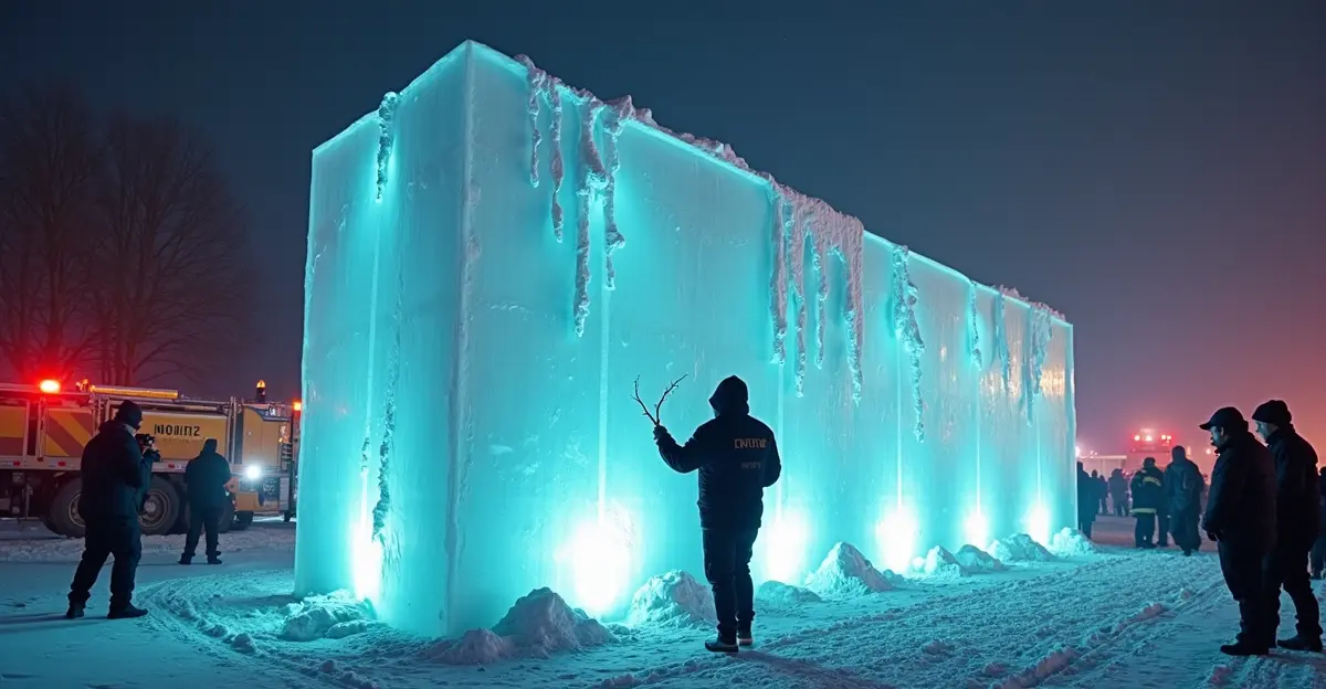 drake-eisstunt-feuerwehr-eisblock