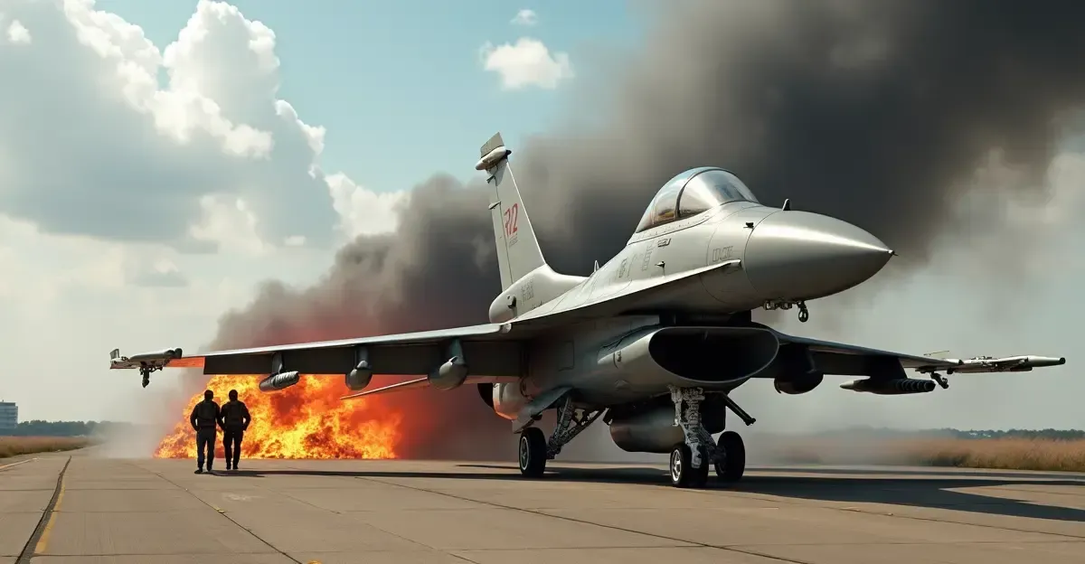 Crash F-16 dans le Michigan : le pilote s'éjecte