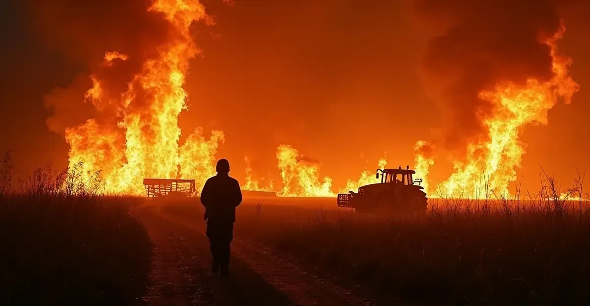 Incendio en Ardenas belgas: máquina agrícola causó fuego 2026