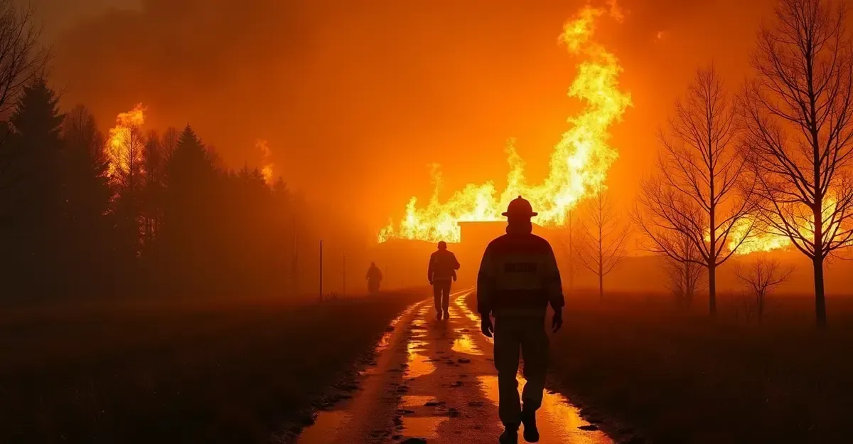 Incêndio na Alemanha: Gey evacuada com fogo a 150m