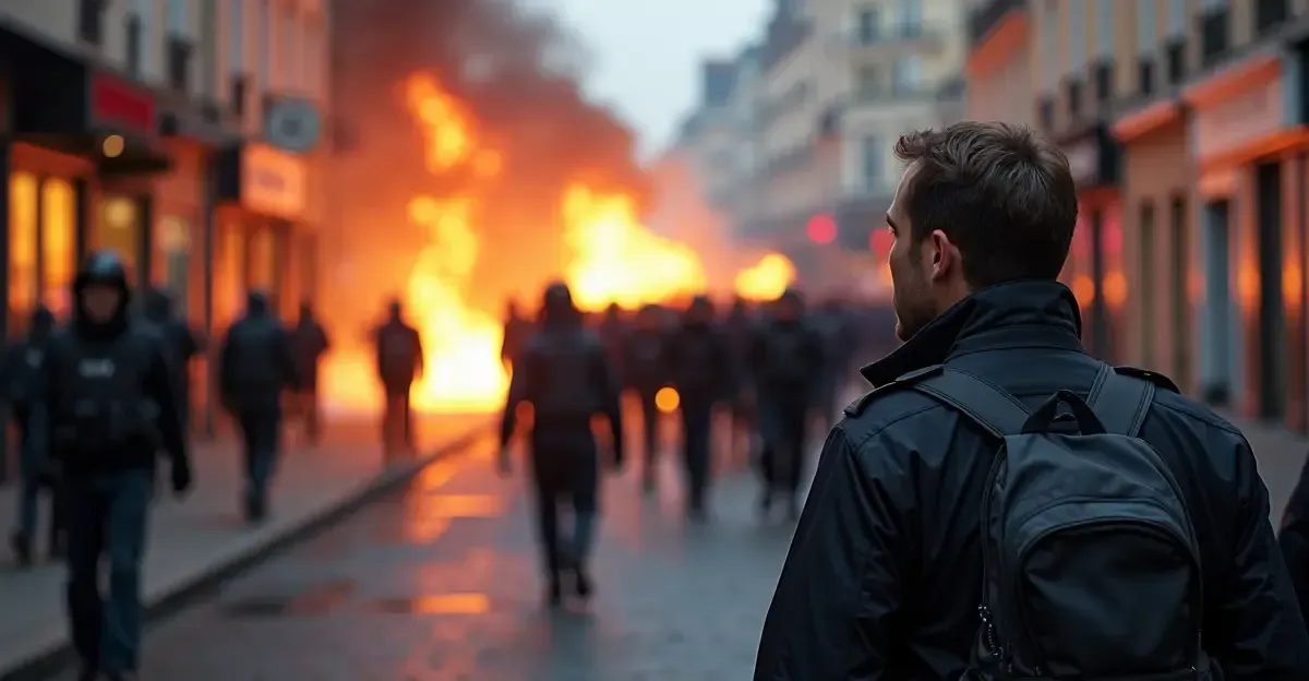 Macron prohíbe protestas no sindicales tras disturbios