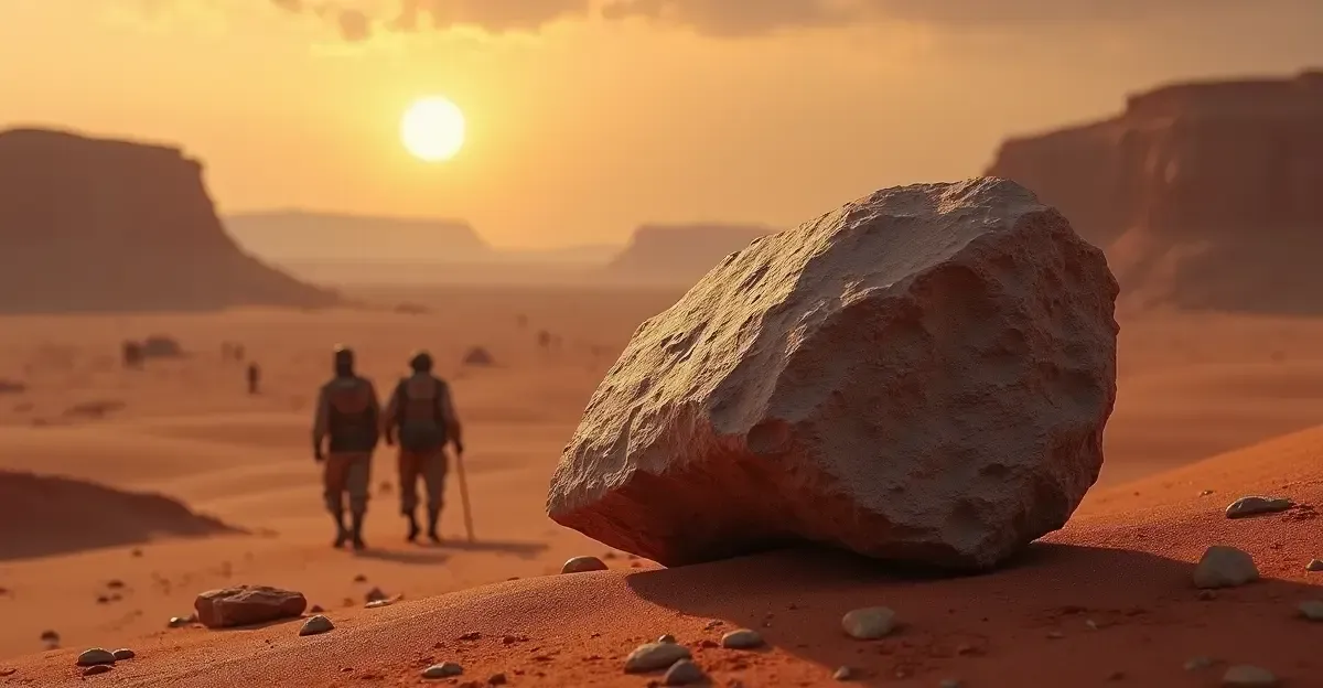 Météorite martienne de 4,1 milliards d'années au Mali