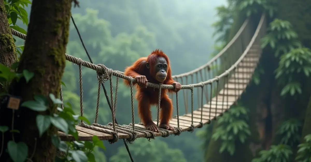 orang-oetan-touwbrug-sumatra