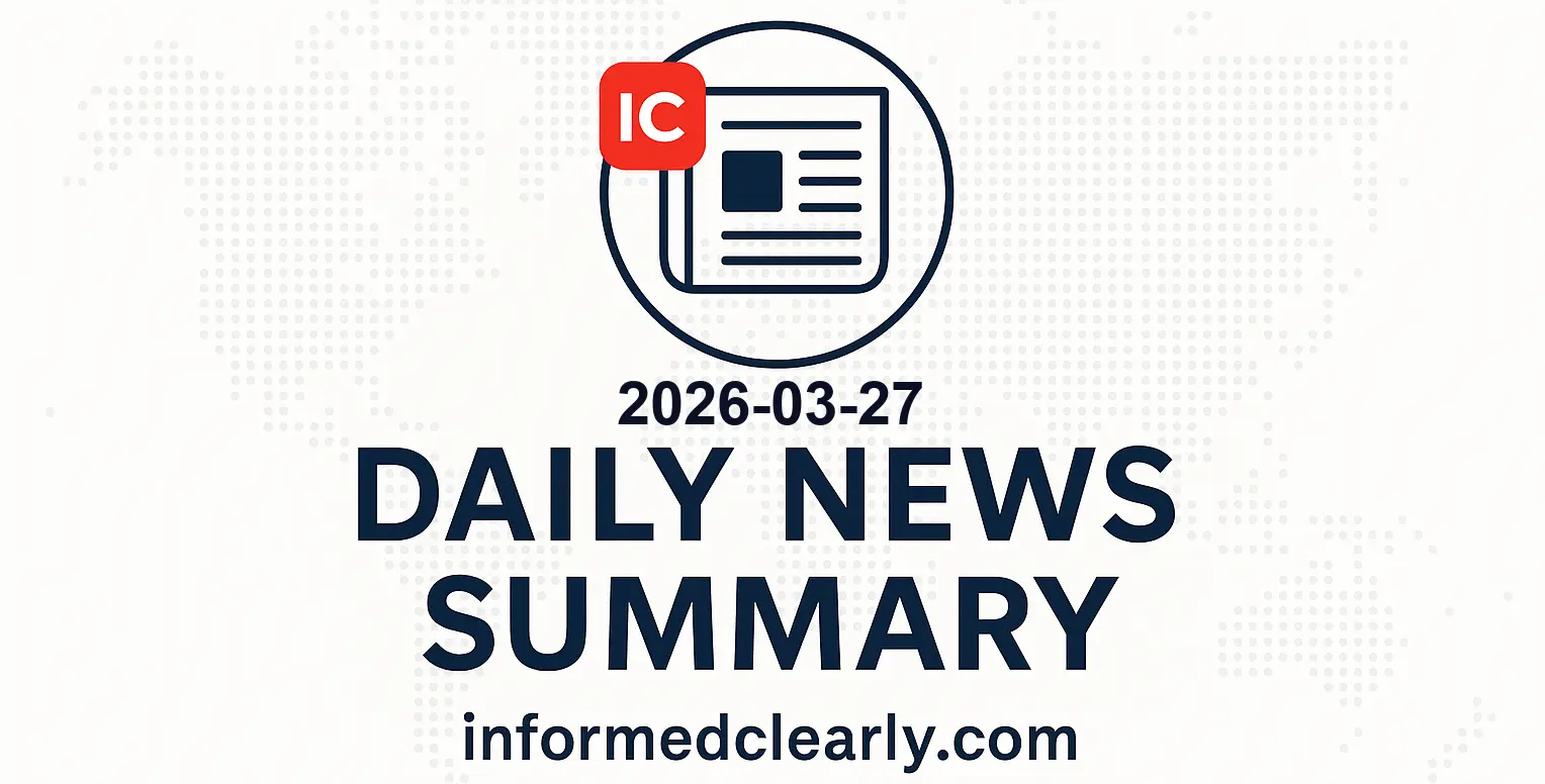 News summary for 2026-03-27