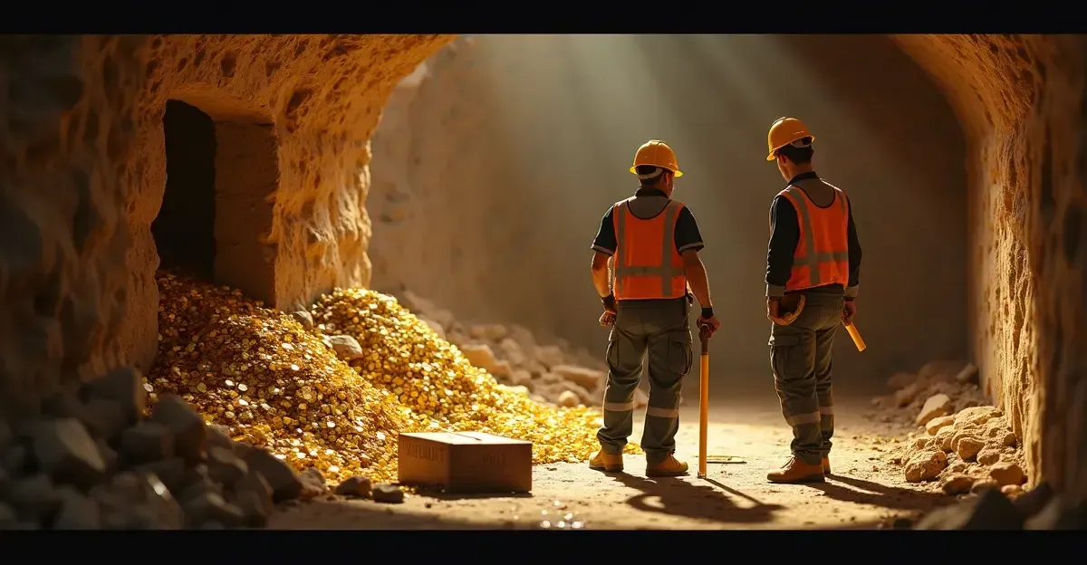 Belgique : trésor d'or de 9 M€ découvert dans une cave