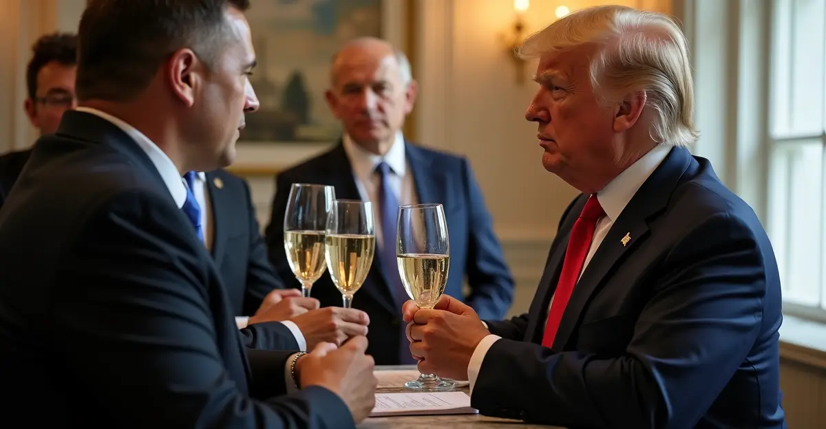 Trump droht 100% Zoll auf französischen Wein: Handelskrieg eskaliert